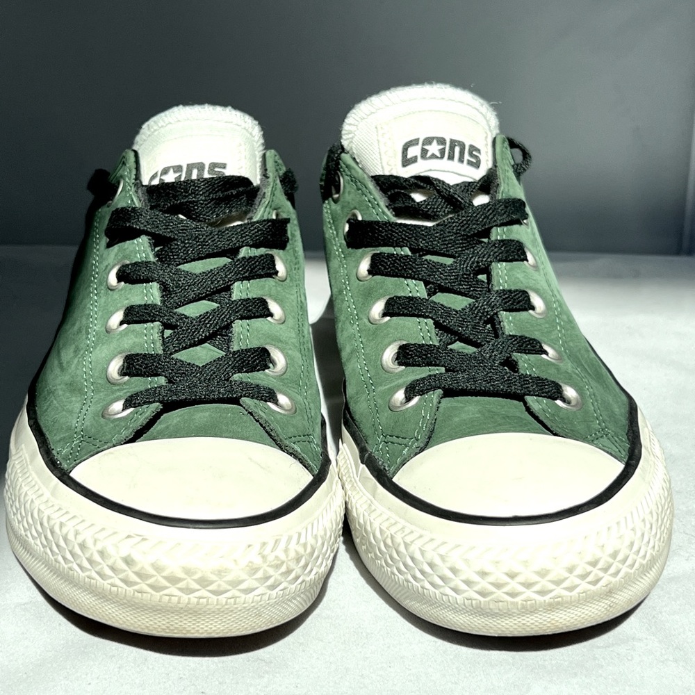CONVERSE CONS ALL STAR PRO OX SHOES (GREEN BLACK WHITE) - Mens 7.5 / Women’s 9.5